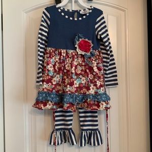 Counting Daisies Ruffle Pant Set